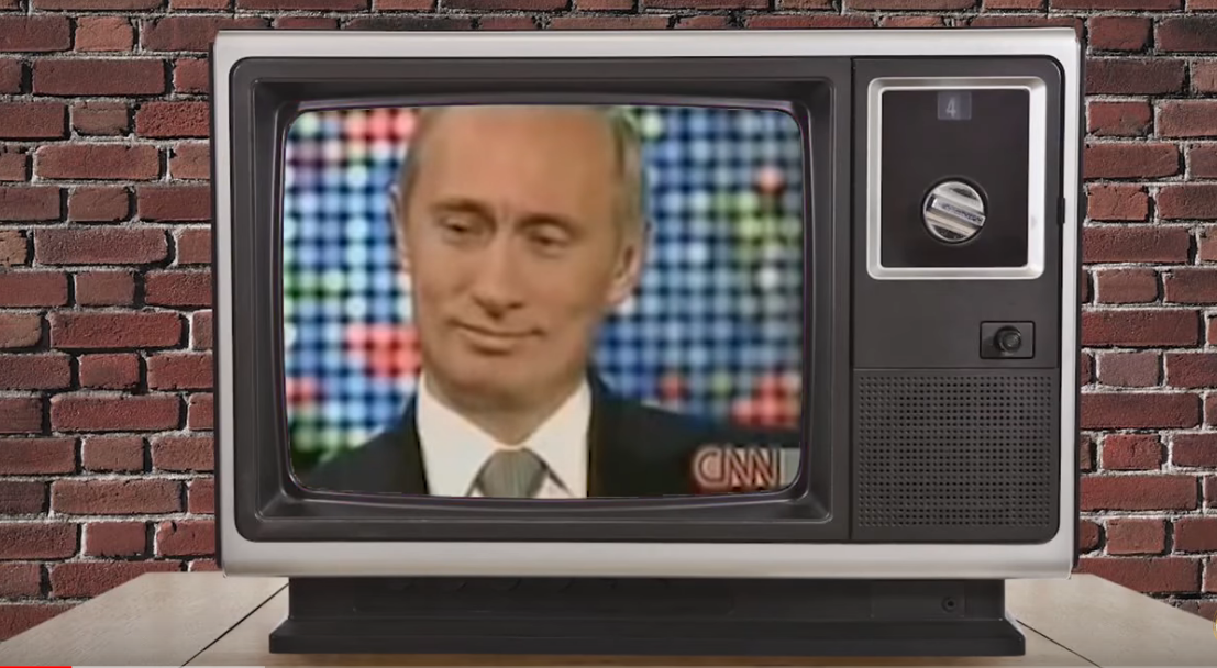 Выражение лица Путина после слов о гибели подводной лодки Курск