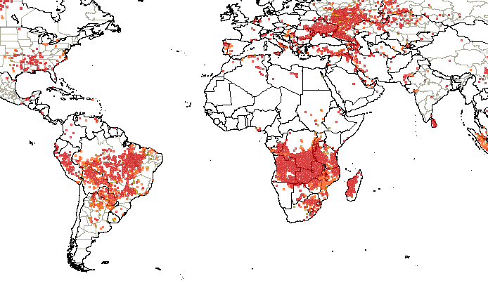 Карта вырубки лесов. Карта обезлесения мира. Карта вырубки лесов на планете. Сокращение площади лесов карта. Районы обезлесения на карте мира.