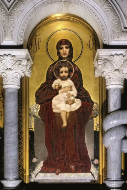 Врубель Богоматерь с Младенцем. 1885. Кирилловская церковь, Киев