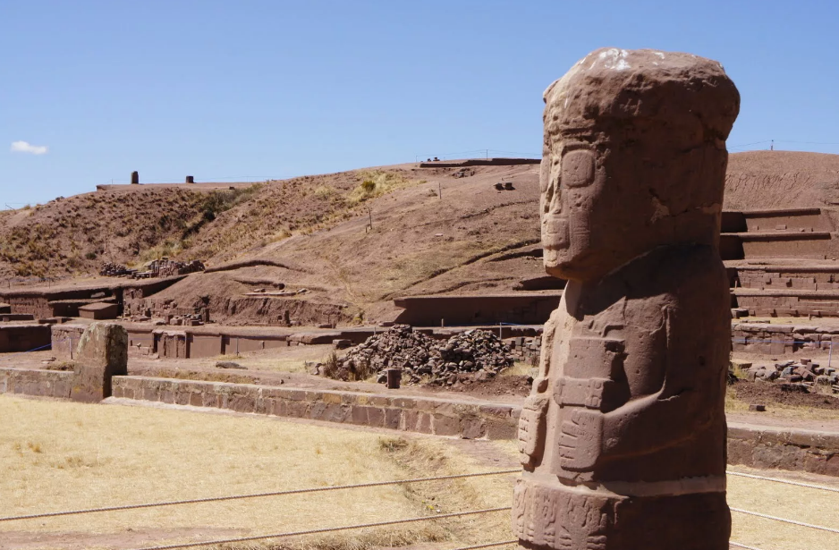 древняя цивилизация Тиуанако Боливия пирамида Акапана
